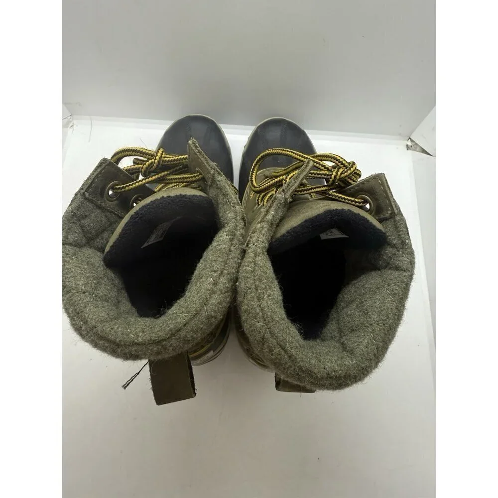 Sorel Slimpack Lace II Womens 6.5 Peat Moss Waterproof Winter Boots NL2348-213